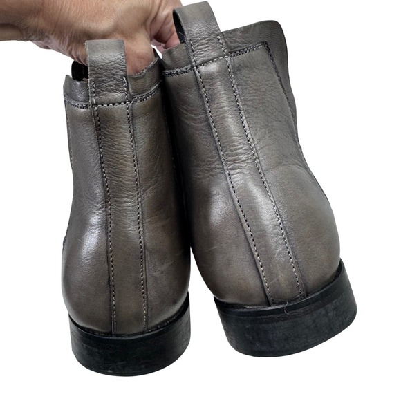 Bacco Bucci Chelsea Boots Mens 11M Grey Leather Made in Spain Ankle Dress Boots main image 4